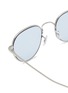 Detail View - Click To Enlarge - OLIVER PEOPLES - Titanium Round Sunglasses