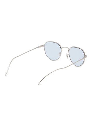 Figure View - Click To Enlarge - OLIVER PEOPLES - Titanium Round Sunglasses