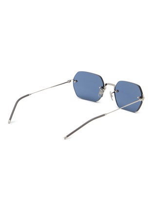 Figure View - Click To Enlarge - OLIVER PEOPLES - Titanium Rectangular Sunglasses