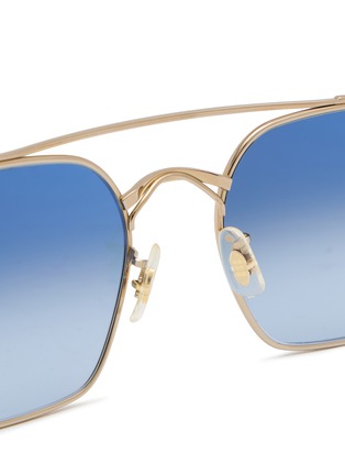 Detail View - Click To Enlarge - OLIVER PEOPLES - Titanium Aviator Sunglasses