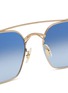 Detail View - Click To Enlarge - OLIVER PEOPLES - Titanium Aviator Sunglasses