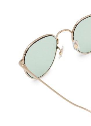 Detail View - Click To Enlarge - OLIVER PEOPLES - Titanium Round Sunglasses