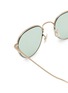 Detail View - Click To Enlarge - OLIVER PEOPLES - Titanium Round Sunglasses