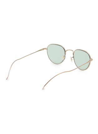 Figure View - Click To Enlarge - OLIVER PEOPLES - Titanium Round Sunglasses
