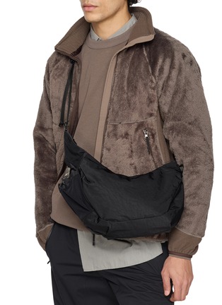 Figure View - Click To Enlarge - F/CE. - Textured Twill Horn Mini Shoulder Bag