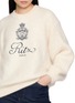  - FRAME - The Ritz Logo Embroidered Cashmere Knit Sweater