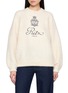 Main View - Click To Enlarge - FRAME - The Ritz Logo Embroidered Cashmere Knit Sweater