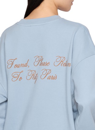  - FRAME - X Ritz Paris Logo Embroidered Sweatshirt