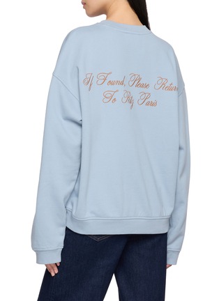 Back View - Click To Enlarge - FRAME - X Ritz Paris Logo Embroidered Sweatshirt