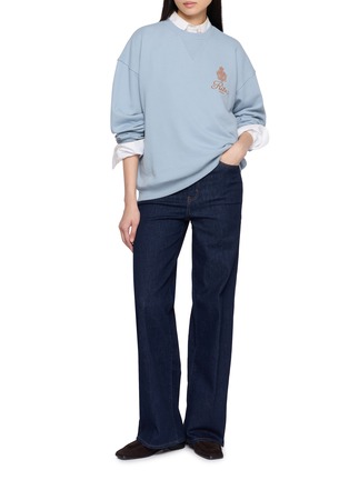 Figure View - Click To Enlarge - FRAME - X Ritz Paris Logo Embroidered Sweatshirt