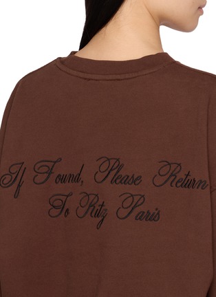 - FRAME - X Ritz Paris Logo Embroidered Sweatshirt