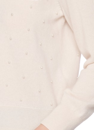  - FRAME - The Pearl Embellished Collared Knit Cardigan