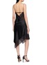 Back View - Click To Enlarge - HELMUT LANG - Handkerchief Asymmetrical Satin Dress