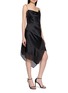 Figure View - Click To Enlarge - HELMUT LANG - Handkerchief Asymmetrical Satin Dress