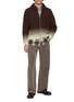 Figure View - Click To Enlarge - AURALEE - Gradient Wool Zip Up Cardigan