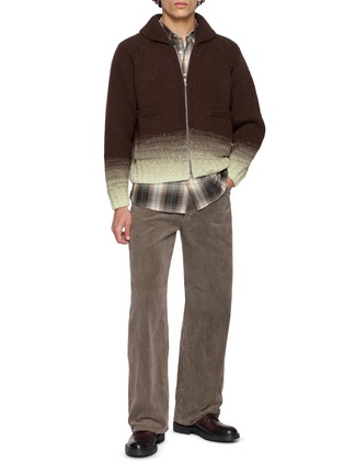 Figure View - Click To Enlarge - AURALEE - Chequered Lightweight Wool Shirt