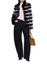 Figure View - Click To Enlarge - KRUF - Stand Collar Chinchilla Jacket