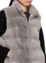  - KRUF - Reversible Stand Collar Mink Vest