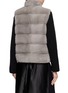 Back View - Click To Enlarge - KRUF - Reversible Stand Collar Mink Vest