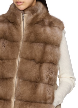  - KRUF - Sable Fur Zip Up Vest