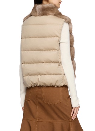 Back View - Click To Enlarge - KRUF - Sable Fur Zip Up Vest