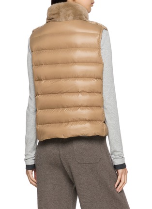 Back View - Click To Enlarge - KRUF - Mink Front Down Vest