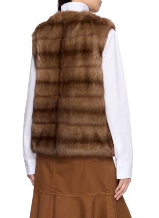 Back View - Click To Enlarge - KRUF - Round Neck Sable Fur Vest