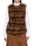 KRUF Round Neck Sable Fur Vest