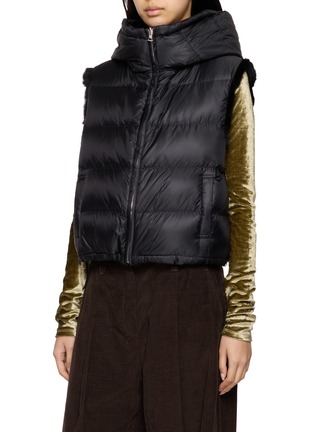 Detail View - Click To Enlarge - KRUF - Reversible Hooded Mink Fur Vest