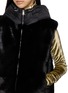  - KRUF - Reversible Hooded Mink Fur Vest