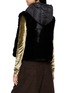 Back View - Click To Enlarge - KRUF - Reversible Hooded Mink Fur Vest