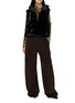 Figure View - Click To Enlarge - KRUF - Reversible Hooded Mink Fur Vest