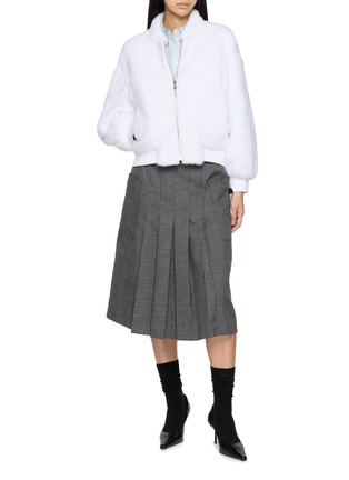 Figure View - Click To Enlarge - KRUF - Mink Fur Bomber Jacket