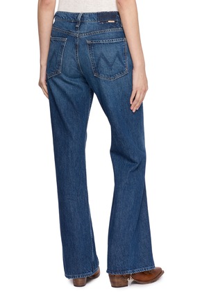 Back View - Click To Enlarge - MOTHER - The Bookie Twist Sneak Dark Wash Jeans