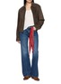 Figure View - Click To Enlarge - MOTHER - The Bookie Twist Sneak Dark Wash Jeans