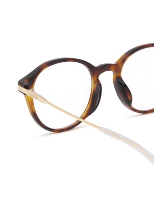 Detail View - Click To Enlarge - GUCCI - Acetate Round Optical Glasses