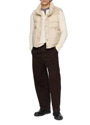 Figure View - Click To Enlarge - KRUF - Mink Panel Down Gilet