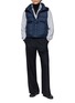 Figure View - Click To Enlarge - KRUF - Mink Panel Down Gilet