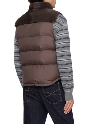 Back View - Click To Enlarge - KRUF - Mink Panel Down Gilet