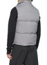 Back View - Click To Enlarge - KRUF - Mink Lined Stand Collar Down Gilet