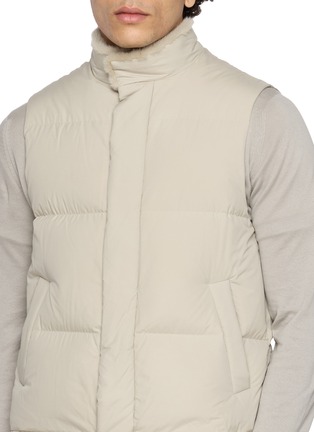  - KRUF - Mink Lined Stand Collar Down Gilet