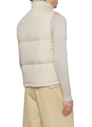 Back View - Click To Enlarge - KRUF - Mink Lined Stand Collar Down Gilet