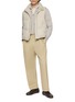 Figure View - Click To Enlarge - KRUF - Mink Lined Stand Collar Down Gilet