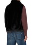 Back View - Click To Enlarge - KRUF - Reversible Stand Collar Mink Fur Cashmere Vest