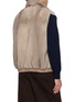 Back View - Click To Enlarge - KRUF - Reversible Stand Collar Mink Fur Cashmere Vest