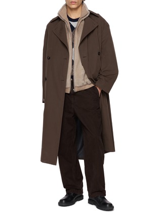 Figure View - Click To Enlarge - KRUF - Reversible Stand Collar Mink Fur Cashmere Vest