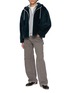 Figure View - Click To Enlarge - KRUF - Hooded Zip Up Mink Fur Jacket