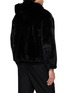 Back View - Click To Enlarge - KRUF - Hooded Zip Pocket Mink Fur Jacket