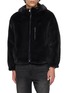 KRUF Hooded Zip Pocket Mink Fur Jacket