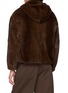 Back View - Click To Enlarge - KRUF - Hooded Zip Pocket Mink Fur Jacket